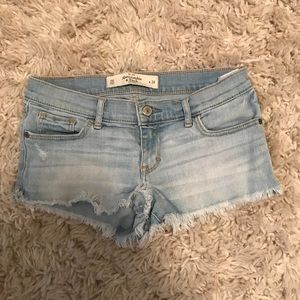 Abercrombie light blue 00 size 24 jeans shorts
